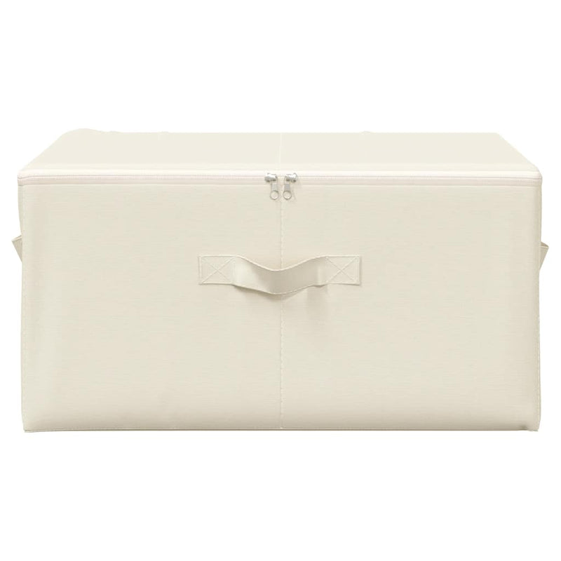 vidaXL 2 db krémszínű szövet tárolódoboz 43 x 34 x 23 cm