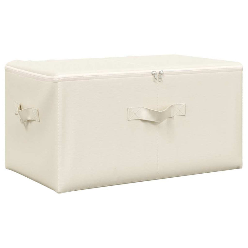 vidaXL 2 db krémszínű szövet tárolódoboz 43 x 34 x 23 cm