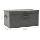 vidaXL antracitszürke szövet tárolódoboz 50 x 30 x 25 cm