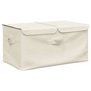 vidaXL 2 db krémszínű szövet tárolódoboz 50 x 30 x 25 cm
