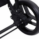 vidaXL világosszürke-fekete acél 3 az 1-ben babakocsi