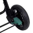 vidaXL zöld acél tandem ikerbabakocsi