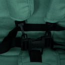 vidaXL zöld acél tandem ikerbabakocsi