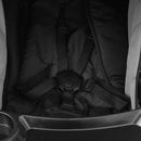 vidaXL világosszürke-fekete acél 3 az 1-ben babakocsi