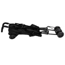 vidaXL atracitszürke-fekete acél babakocsi