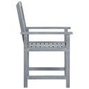 vidaXL 6 db szürke tömör akácfa kerti szék párnákkal