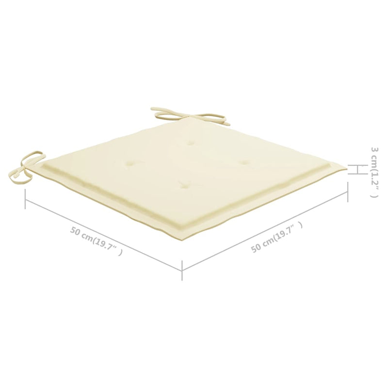 vidaXL 8 db szürke tömör akácfa kerti szék párnákkal