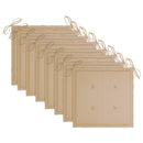 vidaXL 8 db szürke tömör akácfa kerti szék párnákkal