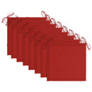 vidaXL 8 db szürke tömör akácfa kerti szék párnákkal