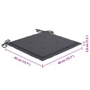 vidaXL 8 db összecsukható tömör akácfa kerti szék párnákkal