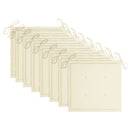 vidaXL 8 db tömör akácfa kültéri étkezőszék párnával