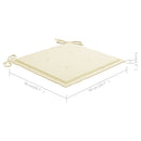 vidaXL 8 db tömör akácfa kültéri étkezőszék párnával