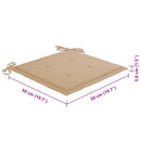 vidaXL 8 db tömör akácfa kültéri étkezőszék párnával