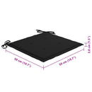 vidaXL 8 db tömör akácfa kültéri étkezőszék párnával