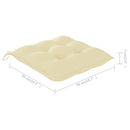 vidaXL 8 db tömör akácfa kültéri étkezőszék párnával