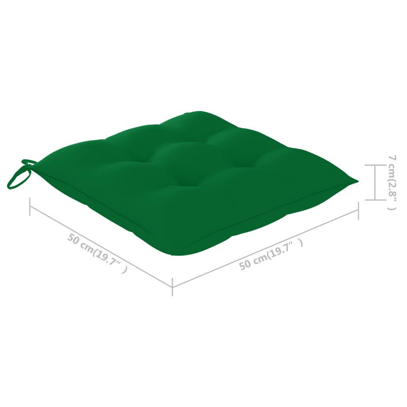 vidaXL 8 db tömör akácfa kültéri étkezőszék párnával