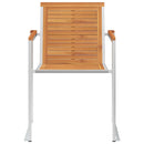 vidaXL 4 db tömör akácfa kerti szék párnákkal