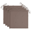 vidaXL 4 db tömör akácfa kerti szék párnákkal