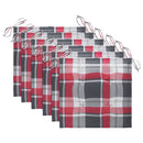 vidaXL 6 db tömör akácfa kerti szék párnákkal