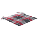 vidaXL 6 db tömör akácfa kerti szék párnákkal