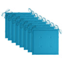 vidaXL 8 db tömör akácfa kerti szék párnákkal