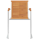 vidaXL 8 db tömör akácfa kerti szék párnákkal