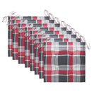 vidaXL 8 db tömör akácfa kerti szék párnákkal