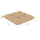 vidaXL 8 db tömör akácfa kerti szék párnákkal