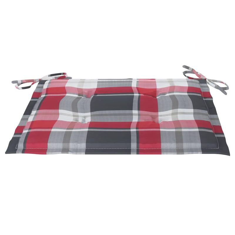 vidaXL 4 db tömör tíkfa kerti szék párnákkal