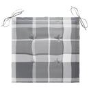 vidaXL 4 db tömör tíkfa kerti szék párnákkal