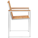 vidaXL 4 db tömör tíkfa kerti szék párnával