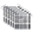 vidaXL 6 db tömör tíkfa kerti szék párnákkal