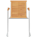 vidaXL 8 db tömör tíkfa kerti szék párnákkal