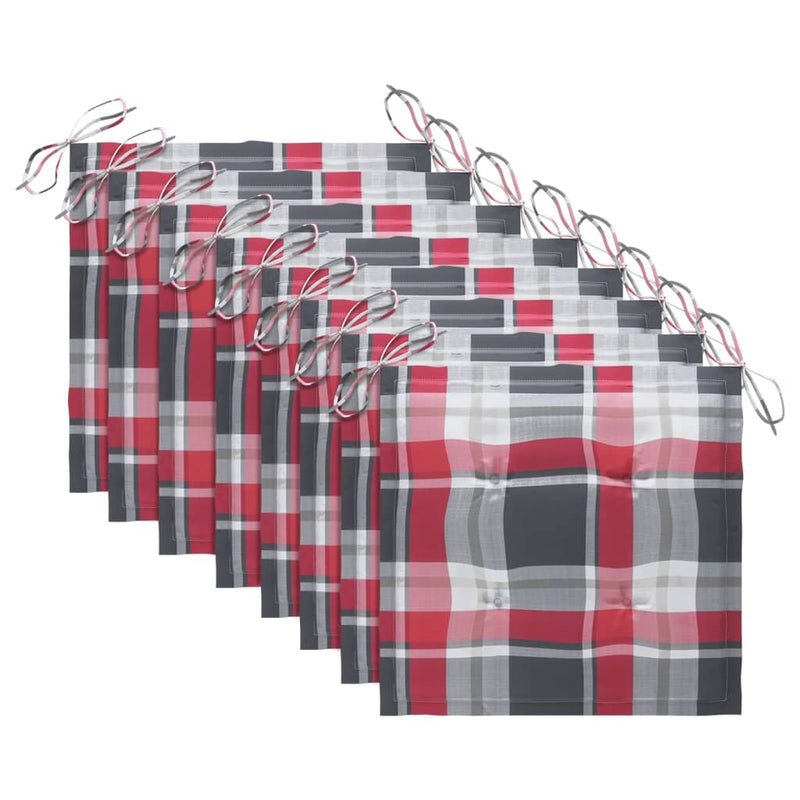 vidaXL 8 db tömör tíkfa kerti szék párnákkal