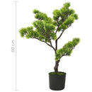 vidaXL zöld cserepes mű fenyőbonsai 60 cm