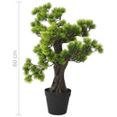 vidaXL zöld cserepes mű fenyőbonsai 60 cm