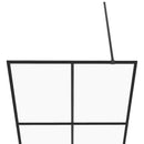 vidaXL fekete zuhanyfal átlátszó ESG üveggel 80 x 195 cm