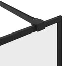 vidaXL fekete zuhanyfal átlátszó ESG üveggel 90 x 195 cm