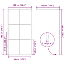 vidaXL fekete zuhanyfal átlátszó ESG üveggel 100 x 195 cm