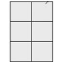 vidaXL fekete zuhanyfal átlátszó ESG üveggel 140 x 195 cm