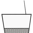 vidaXL fekete zuhanyfal átlátszó ESG üveggel 80 x 195 cm