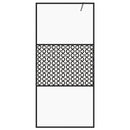 vidaXL fekete zuhanyfal átlátszó ESG üveggel 90 x 195 cm