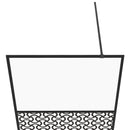 vidaXL fekete zuhanyfal átlátszó ESG üveggel 100 x 195 cm