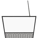 vidaXL fekete zuhanyfal átlátszó ESG üveggel 115 x 195 cm