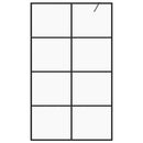 vidaXL fekete zuhanyfal átlátszó ESG üveggel 140 x 195 cm