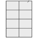 vidaXL fekete zuhanyfal átlátszó ESG üveggel 140 x 195 cm