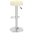 vidaXL 2 db krémszínű szövet bárszék