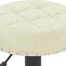 vidaXL 2 db krémszínű bársony bárszék