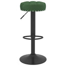 vidaXL 2 db sötétzöld bársony bárszék