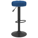 vidaXL 2 db kék bársony bárszék